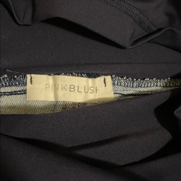 Pinkblush Relaxed Straight Raw Hem Light Blue Women's Maternity Jeans - Picture 5 of 8